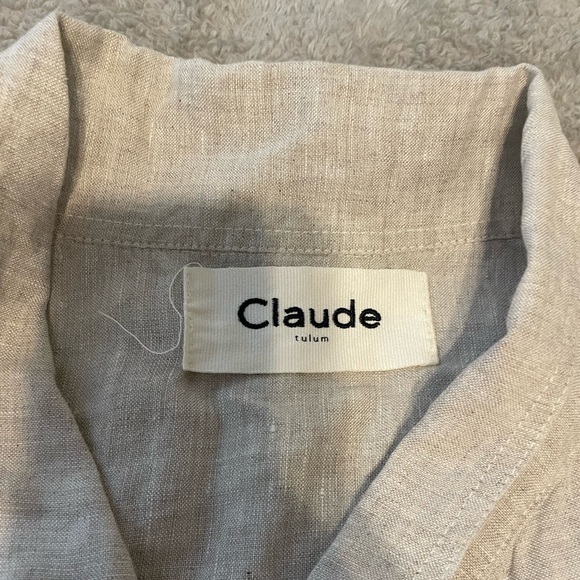 Claude Beautiful Rubie Linen Jumper NWOT, Beige Size Small,Measurements included - Picture 5 of 10